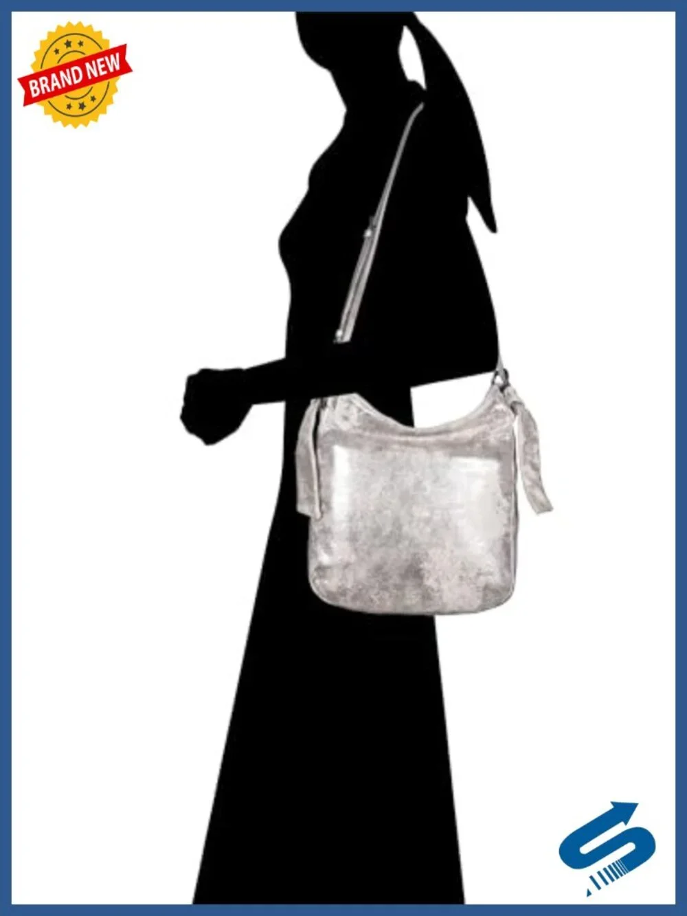 Genuine Leather Fashion Backpack Shoulder Bag with Interior Zipper Pocket